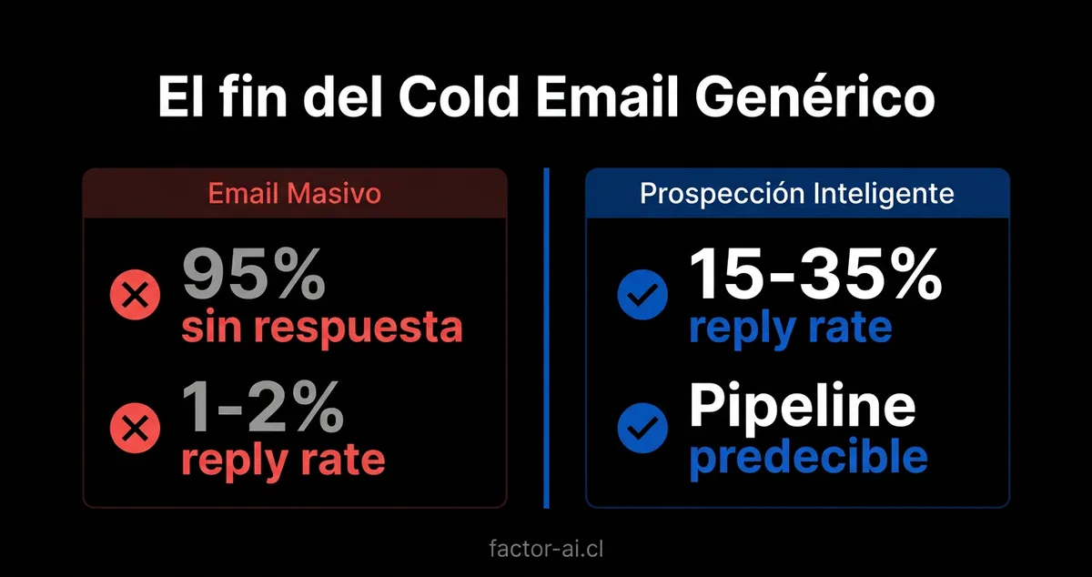 Cold Email B2B: Por Qué el 95% Falla y Cómo Solucionarlo
